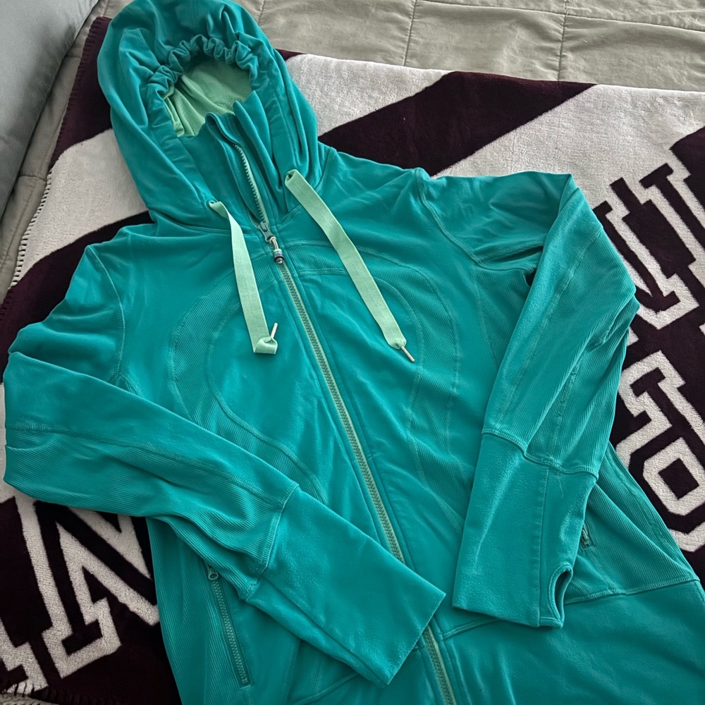 Women's Teal Hooded Jacket
